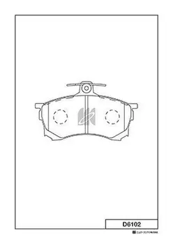 D6102-01 582 80=FDB1092 !колодки дисковые п.\ Mitsubishi Carisma 1.6-1.9D/TD 95>
