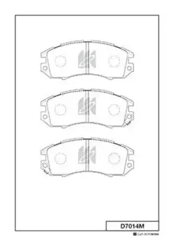 Тормозные колодки дисковые MK KASHIYAMA D7014M