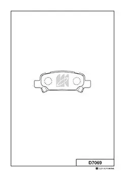 Тормозные колодки дисковые MK KASHIYAMA D7069H