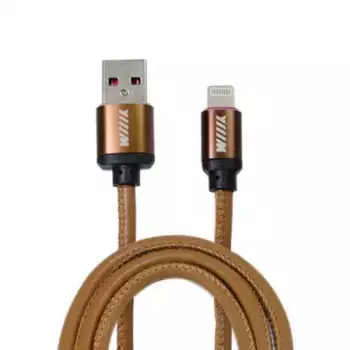 Data-кабель! USB-Lightning кофейный эко-кожа 1м\ CB810-2A-U8-LR-10CF WIIIX