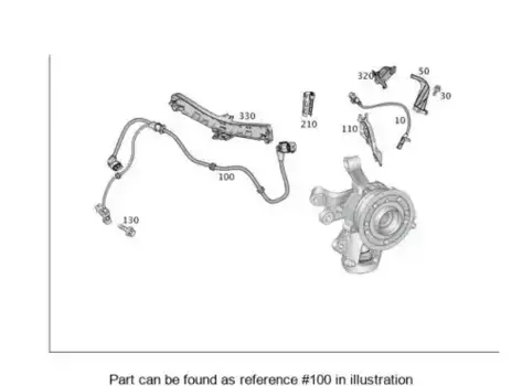 Датчик ABS MB 166 540 56 09