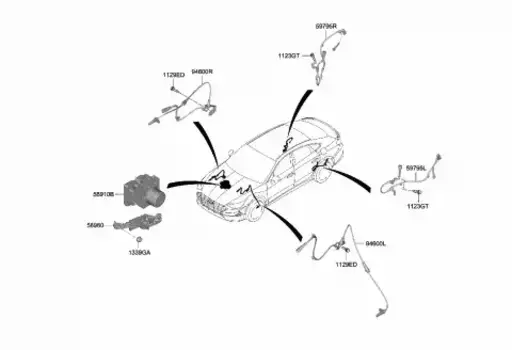 Датчик ABS MOBIS 58940L1000