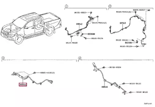 Датчик ABS TOYOTA / LEXUS 89545-0K240