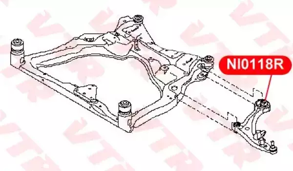Датчик ABS VTR NI0118R
