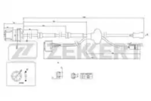 Датчик ABS ZEKKERT SE-6020