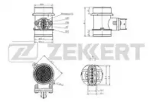 Датчик, давление во впускной трубе SE-1075 ZEKKERT