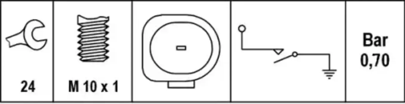 датчик давления масла!\ Audi A3/A4/A6, VW Bora/Golf 1.9TDi 97> 6ZL 008 280-031 HELLA