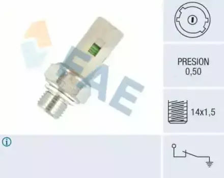 датчик давления масла!\ Renault Laguna, Volvo S40/V40 1.6-2.0i/1.9-2.5DCi 12636 FAE