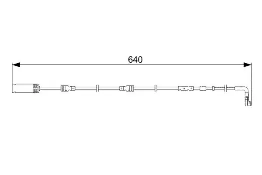 датчик износа колодок передних! L=640\ BMW E81/E82/E87/E88/E90-E93 all 04>
