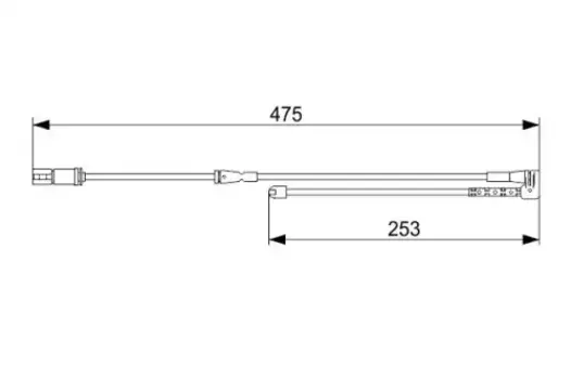 Датчик тормозных колодок BOSCH 1 987 473 548 электронный