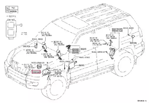 датчик контpоля уpовня пеpедней подвески!\ Toyota Land Cruiser Prado 150 2009> 8924160010 TOYOTA / LEXUS