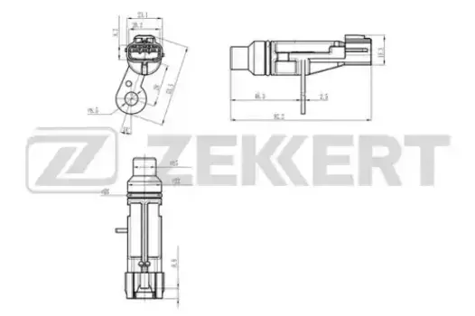 Датчик положения коленвала Jeep Grand Cherokee II III 99- Commander 05- Dodge Durango 03- SE-4091 ZEKKERT