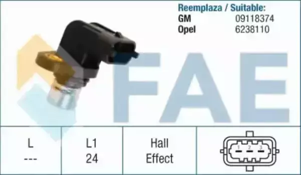 датчик положения коленвала!\ Opel Agila/Astra/Corsa/Tigra 1.0-1.4 98> 79210 FAE