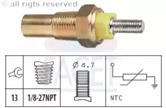Датчик температуры автомобильные FACET 7.3028