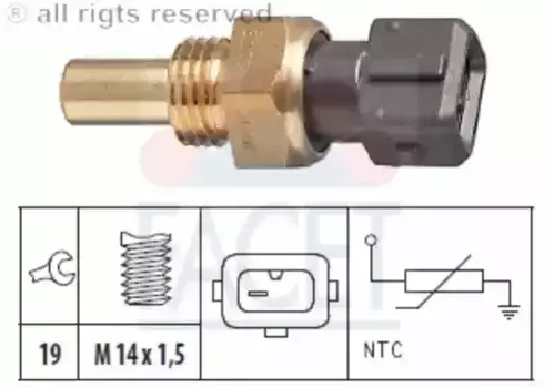 Датчик температуры автомобильные FACET 7.3077