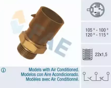 Датчик температуры автомобильные FAE 38040