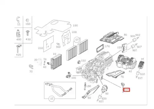 Датчик температуры автомобильные MB 2218300872