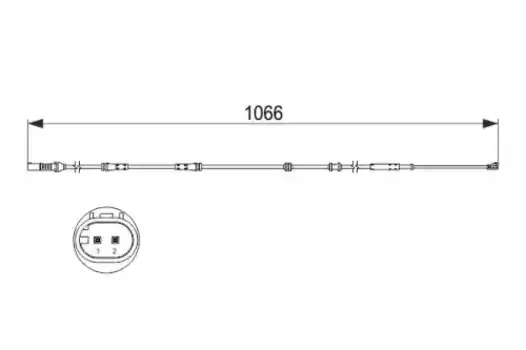 Датчик тормозных колодок BOSCH 1 987 473 501 электронный