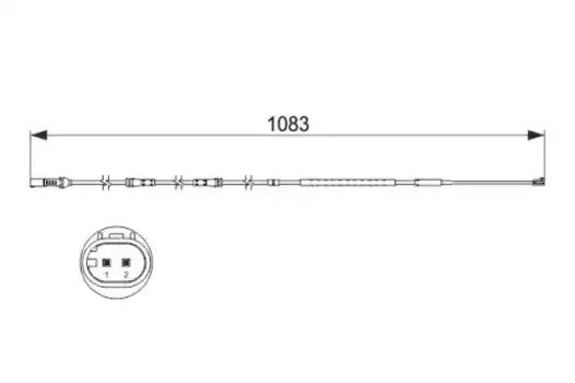 Датчик тормозных колодок BOSCH 1 987 473 500 электронный