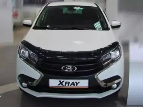 Дефлектор капота темный LADA Xray, HB, 2016- / Лада Иксрей NLDSVAZXR1612 AUTOFAMILY