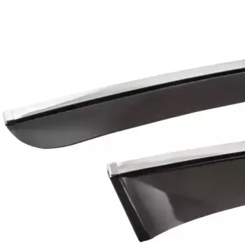 ДЕФЛЕКТОРЫ ОКОН CHROMEX С ХРОМ. МОЛДИНГОМ NISSAN X-TRAIL III (T32) 2014-, 4 ШТ. CHROMEX.63002