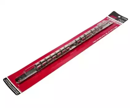 держатель головок! 1/2'' стальная рейка, 16 фиксаторов, L400мм\ JTC-3724 JTC