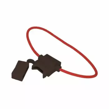 держатель предохранителя! типа стандарт прямоугольный черный\ 16-0421 REXANT