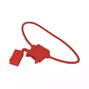 держатель предохранителя! типа стандарт прямоугольный красный\ 16-0421-4 REXANT
