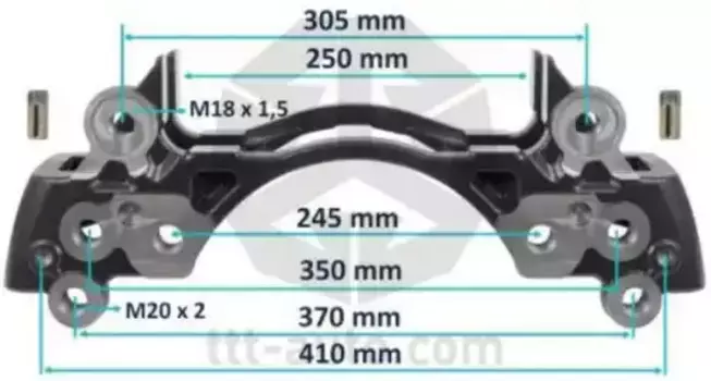держатель скобы диск. тормоза! 6отв. 22.5' Meritor \ Elsa225, Volvo, RVI 20305 TTT