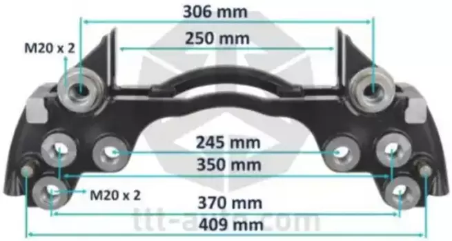 держатель скобы диск. тормоза !6отв. 22,5' Meritor D Duco \Volvo FH/FM 20315 TTT