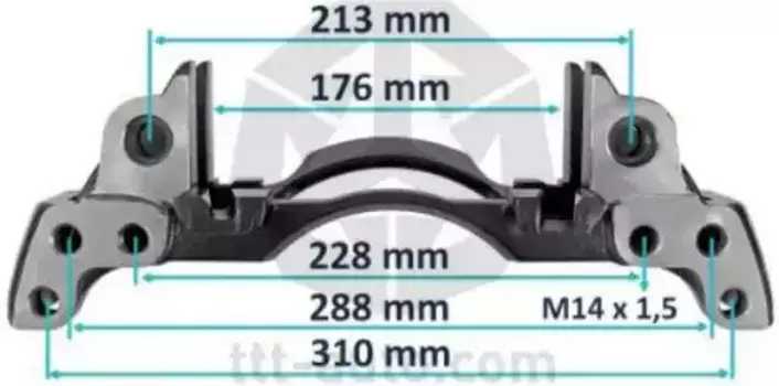 держатель скобы диск. тормоза! 6отв.прав. 17.5' Wabco\ PAN 17, MAN 20252 TTT
