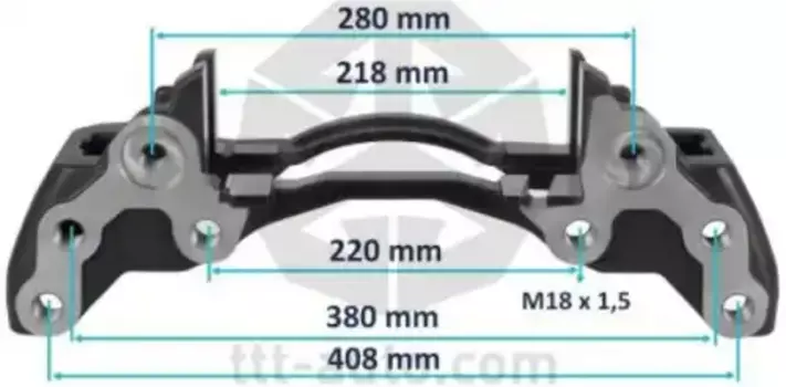 держатель скобы диск. тормоза! 6отв. правый 22.5' Wabco\ MAXX22, MAN 20266 TTT