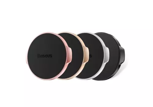 держатель смартфона! магнитный, на самоклеящемся диске, черный\ SUER-C01 BASEUS