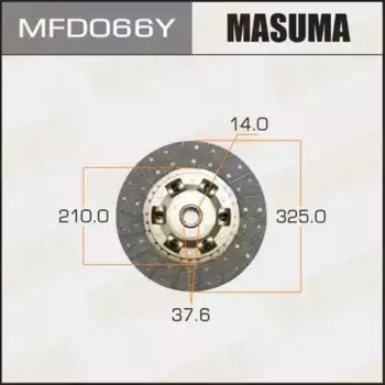 Диск сцепления MASUMA MFD066Y