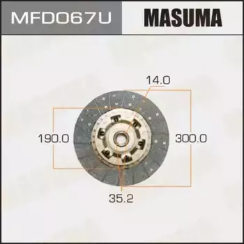 Диск сцепления MASUMA MFD067U