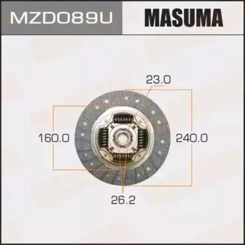 Диск сцепления MASUMA MZD089U