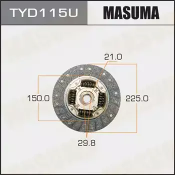 Диск сцепления MASUMA TYD115U