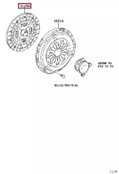 Диск сцепления TOYOTA / LEXUS 3125042022