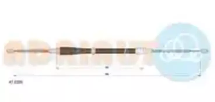 DL-10.9032 [6Q0609721B] !трос ручника л.+п.\ Skoda Fabia All 99>