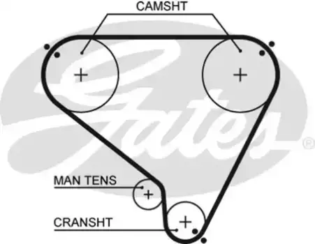 Для ГРМ GATES 5146 1267 мм 25.4 мм
