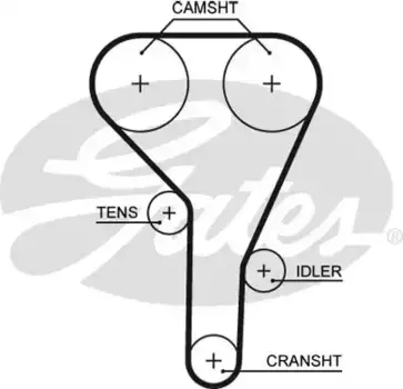Для ГРМ GATES 5638XS 1120 мм 22 мм
