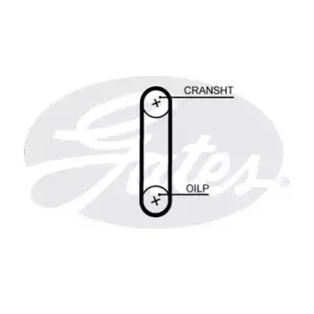 Для ГРМ GATES T351HOB 505 мм 10 мм