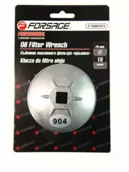 F10687512 Съемник масляного фильтра крышка 75мм х 12гр FORSAGE