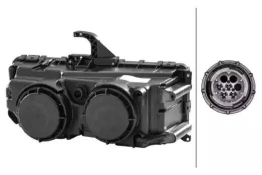 Фара HELLA 1DB 247 011-011 ближний свет дальний свет стояночные огни слева галогенная