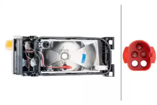 Фара HELLA 1EG 007 150-091 ближний свет дальний свет габаритные огни указатель поворота слева галогенная