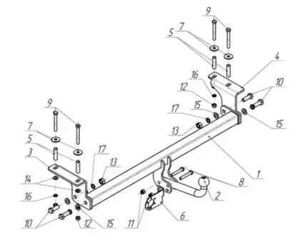 Фаркоп AVTOS NS13