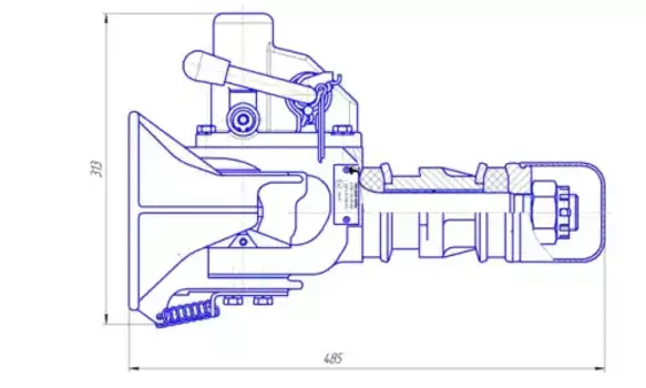 Фаркоп для грузового прицепа БААЗ 437143-2707210-000