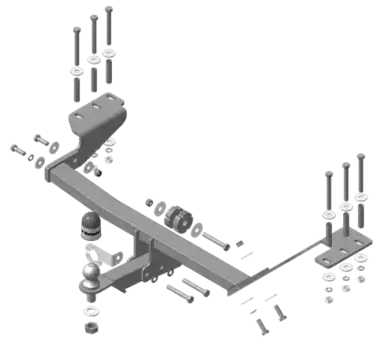 Фаркоп для грузового прицепа MOTODOR 93104-E