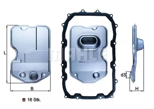Фильтр АКПП KNECHT HX160KIT