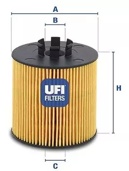 Фильтр масляный UFI 25.047.00 Audi A3, Skoda Octavia 1.6FSi 03>